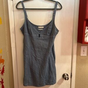 Blue Sleeveless Women's Dress